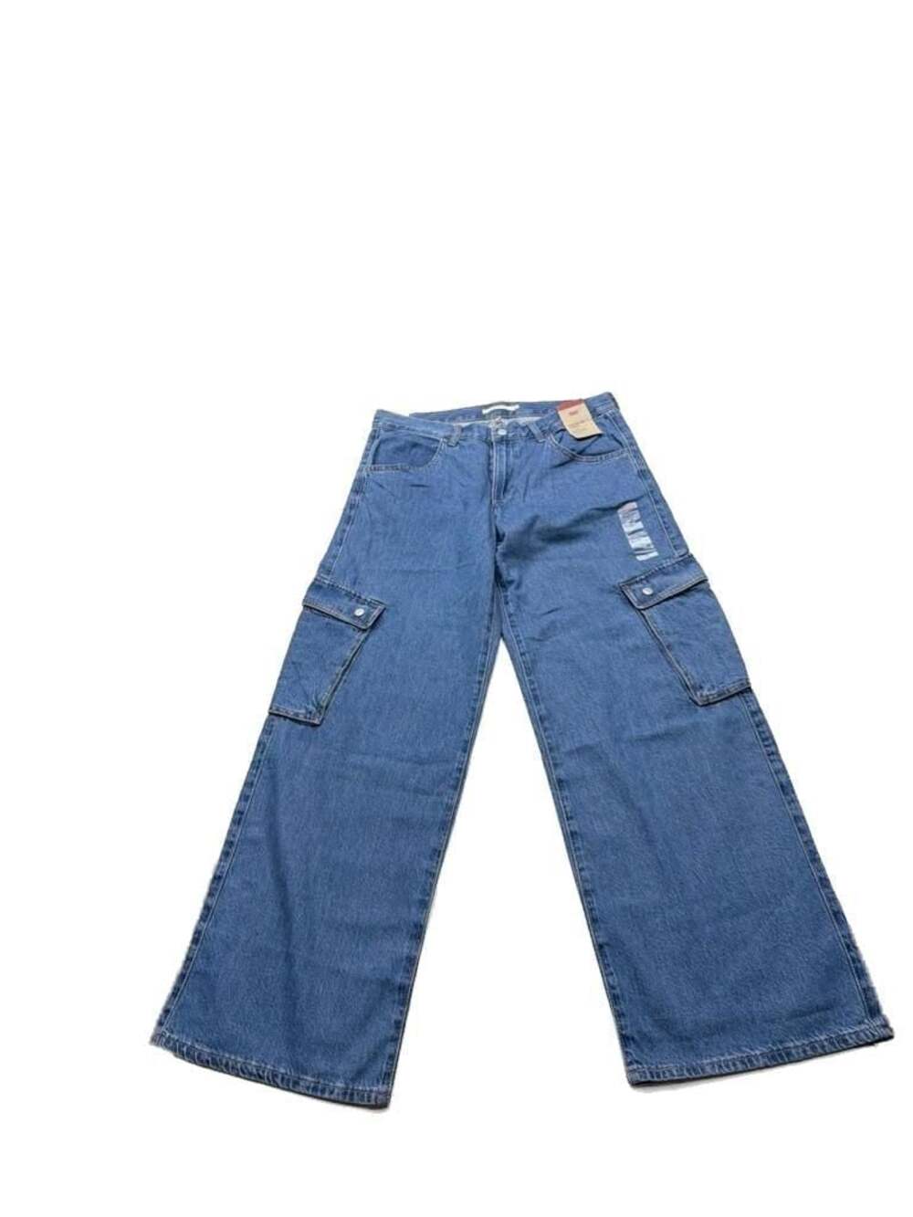 Levi's Women's Superlow Loose Cargo Jeans - 30x32 Blue